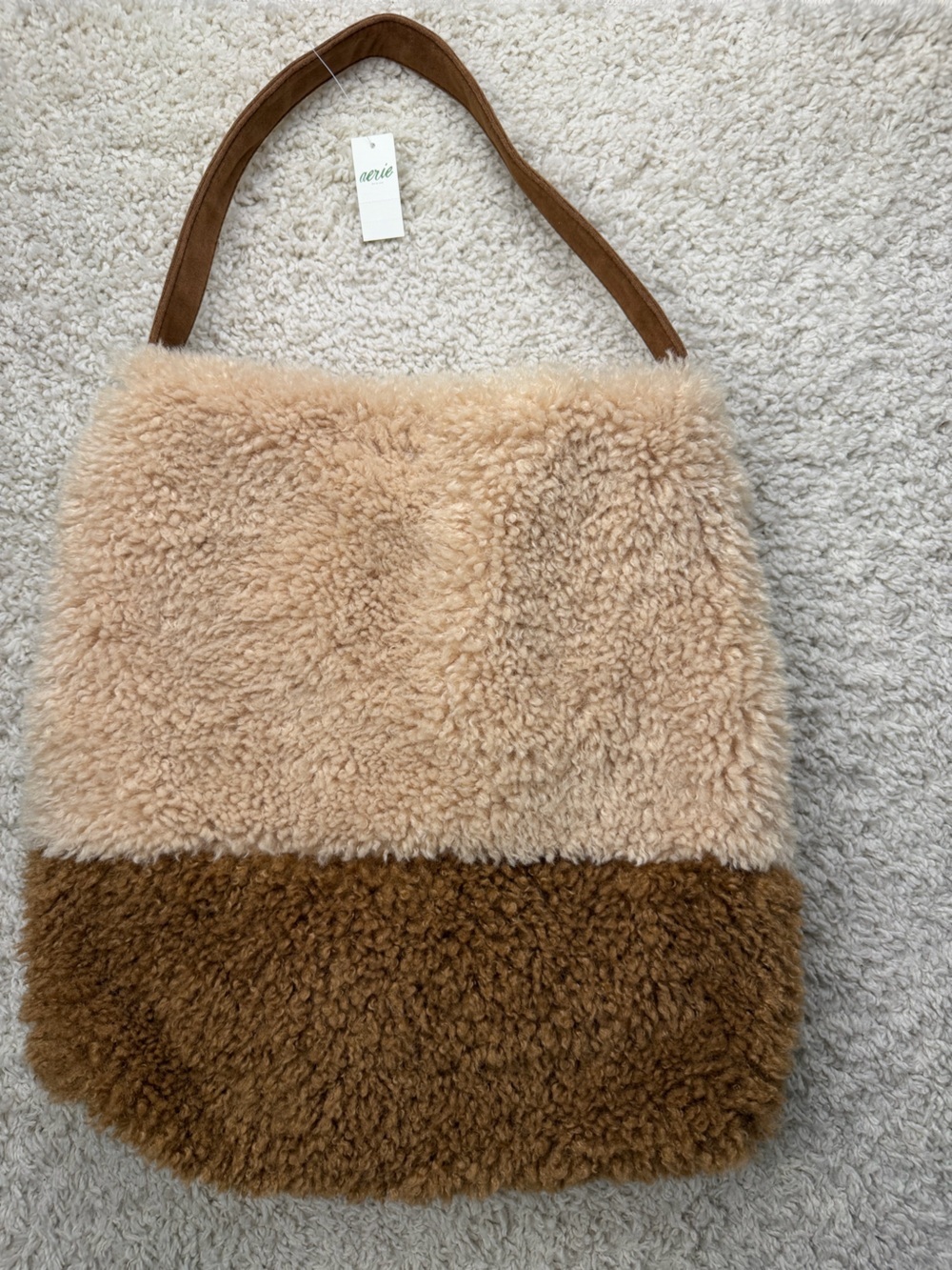 Aerie Fuzzy Tote Bag NWT